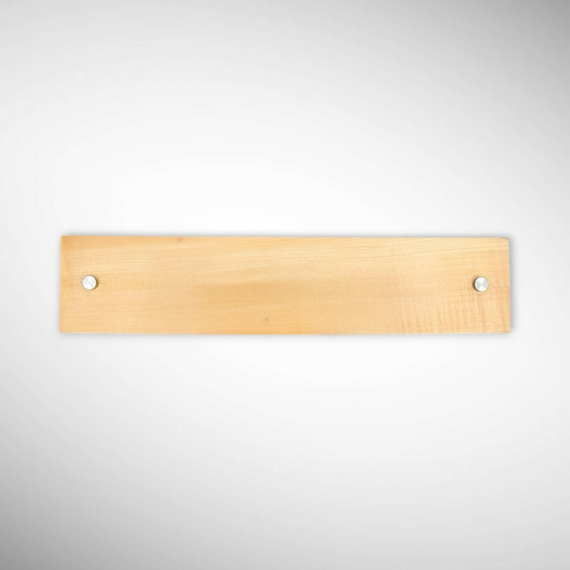 Designer Deshpande Wooden Name Plate | Natural Wood Finish