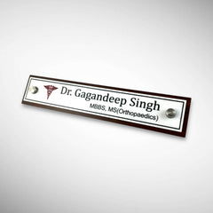 A clean, professional Desk nameplate | Dr. Gagandeep Singh