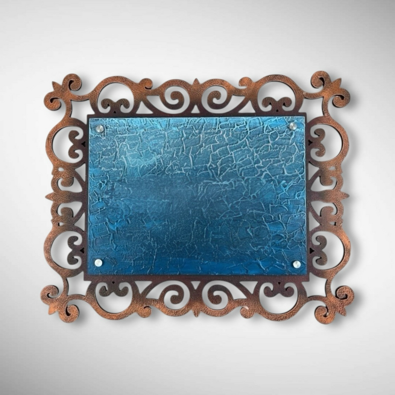 Wooden Base Stone Textured Handcraft Nameplate | Kompelli Pariwar