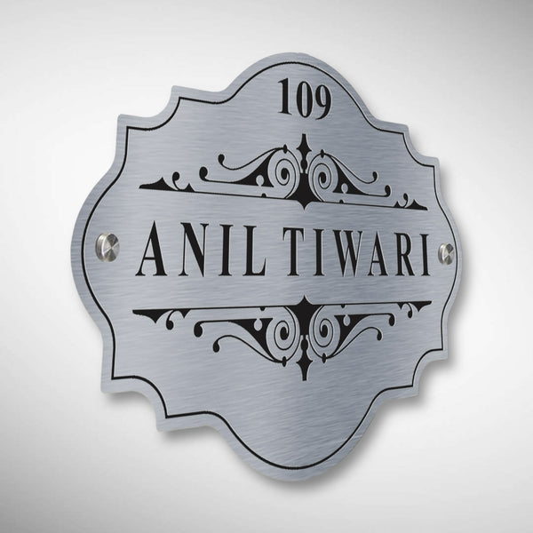 Customized Stainless Steel Letters Etched Nameplate | Anil Tiwari