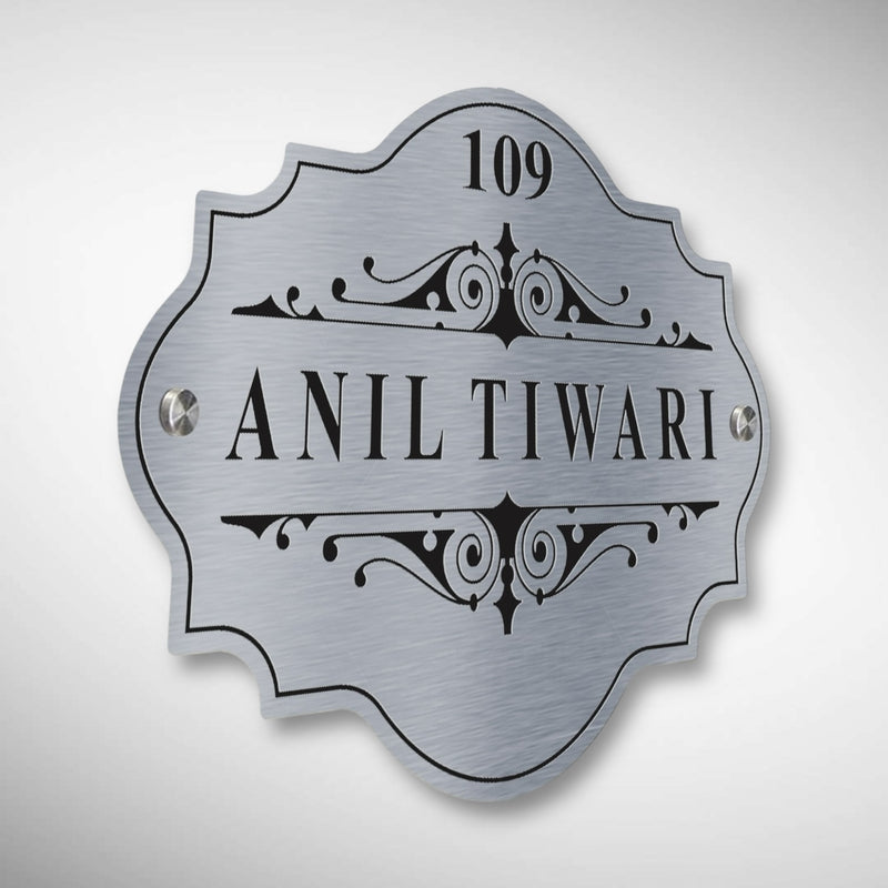 Customized Stainless Steel Letters Etched Nameplate | Anil Tiwari