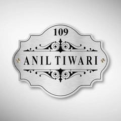 Customized Stainless Steel Letters Etched Nameplate | Anil Tiwari