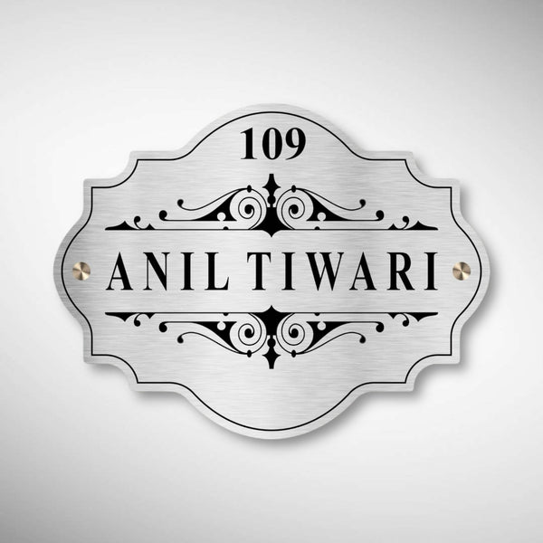 Customized Stainless Steel Letters Etched Nameplate | Anil Tiwari