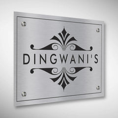 Customized Stainless Steel Letters Etched Nameplate | Dingwanis
