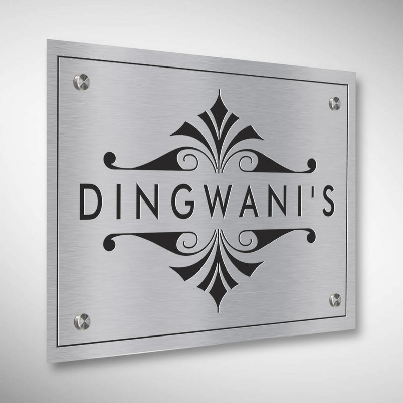 Customized Stainless Steel Letters Etched Nameplate | Dingwanis