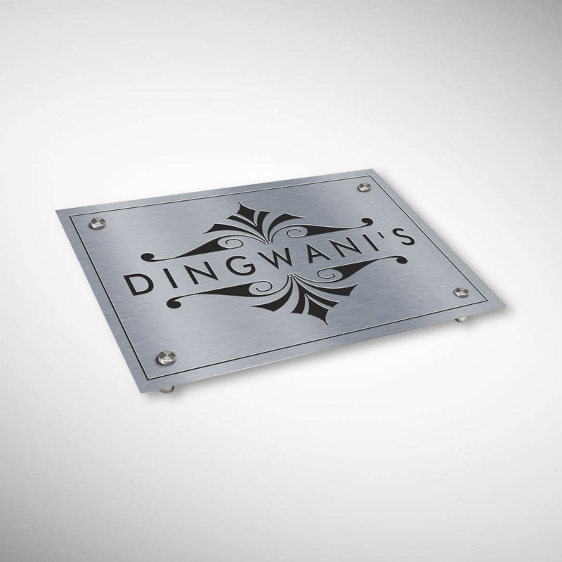 Customized Stainless Steel Letters Etched Nameplate | Dingwanis