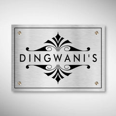 Customized Stainless Steel Letters Etched Nameplate | Dingwanis