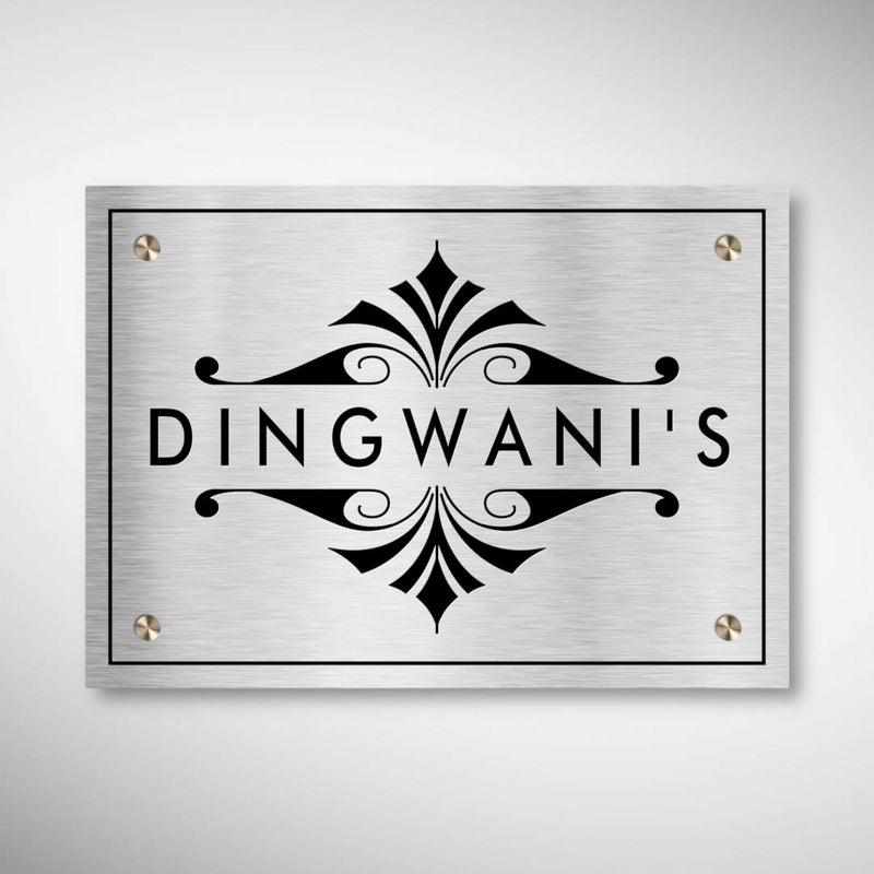 Customized Stainless Steel Letters Etched Nameplate | Dingwanis