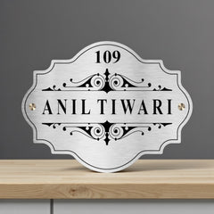 Customized Stainless Steel Letters Etched Nameplate | Anil Tiwari