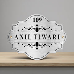 Customized Stainless Steel Letters Etched Nameplate | Anil Tiwari