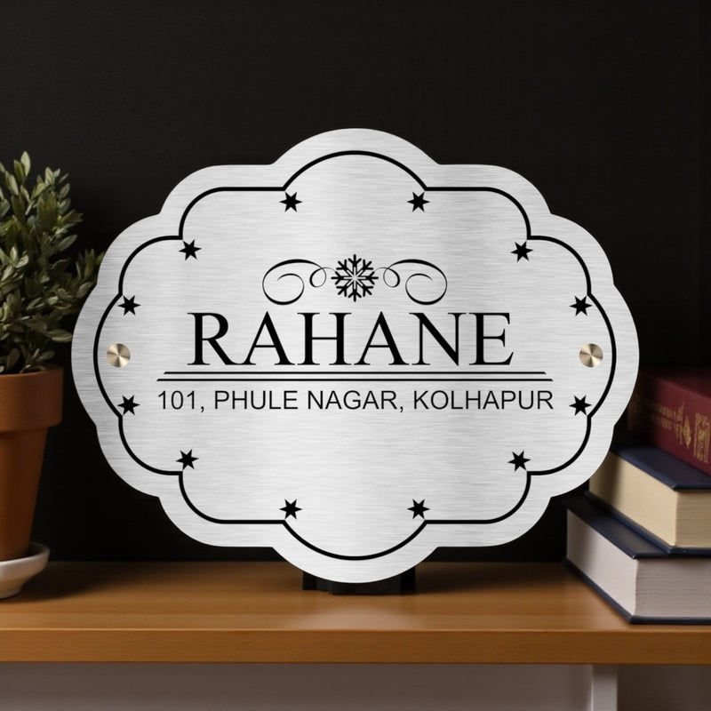 Customized Stainless Steel Letters Etched Nameplate | RAHANE