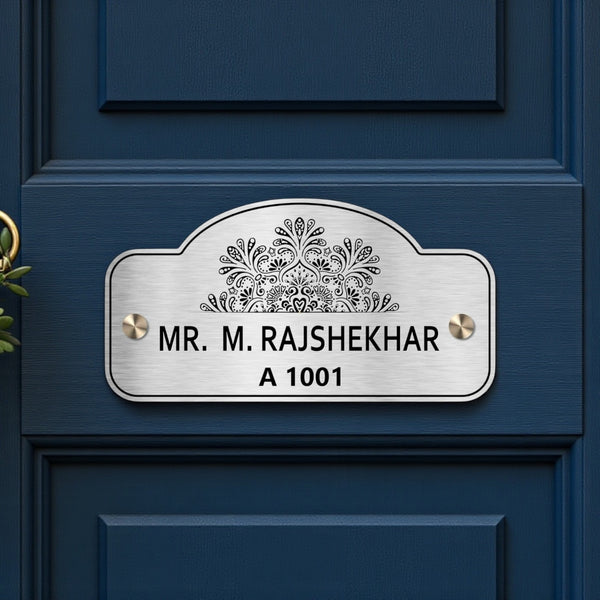 Stainless Steel Engraving Nameplate with Duco Paint | RAJSHEKHAR