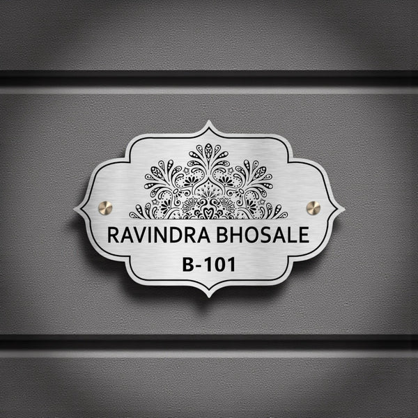 Stainless Steel Engraving Nameplate with Duco Paint | RAVINDRA BHOSLE