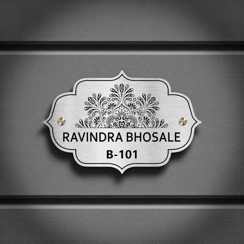 Stainless Steel Engraving Nameplate with Duco Paint | RAVINDRA BHOSLE