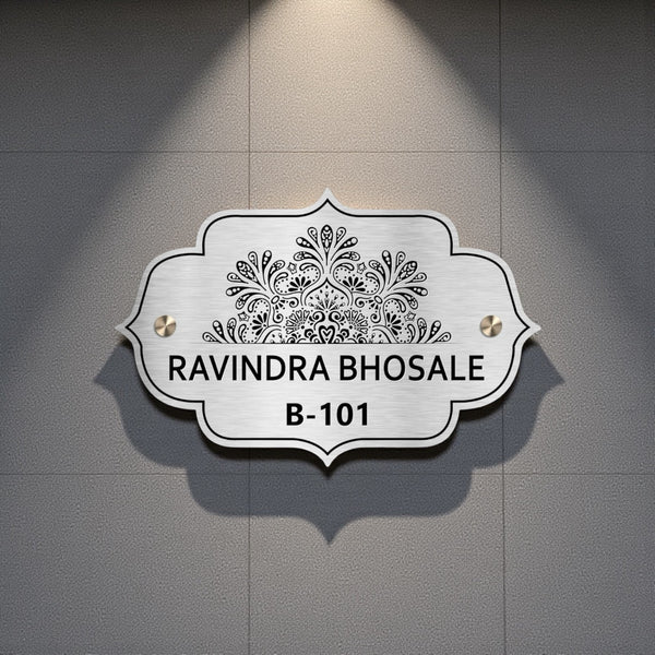 Stainless Steel Engraving Nameplate with Duco Paint | RAVINDRA BHOSLE
