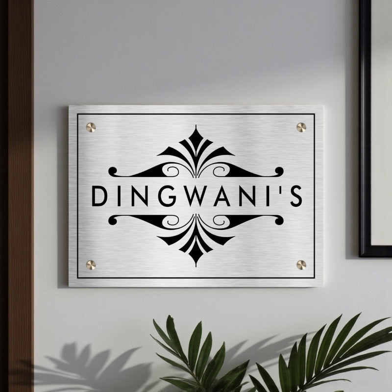 Customized Stainless Steel Letters Etched Nameplate | Dingwanis