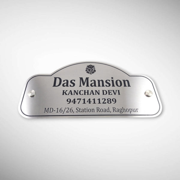 Stainless Steel Engraving Nameplate with Duco Paint | RAJSHEKHAR