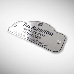 Stainless Steel Engraving Nameplate with Duco Paint | RAJSHEKHAR