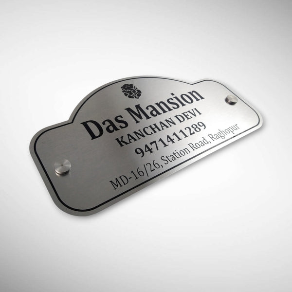 Stainless Steel Engraving Nameplate with Duco Paint | RAJSHEKHAR