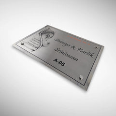 Stainless Steel Letters With Duco Paint Nameplate | Shriniwasan