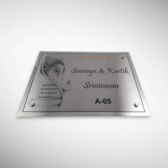 Stainless Steel Letters With Duco Paint Nameplate | Shriniwasan