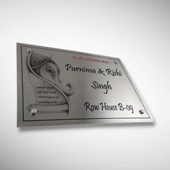 Stainless Steel Letters With Duco Paint Nameplate | Shriniwasan