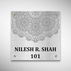 Stainless Steel Engraving Nameplate with Duco Paint | SHAH