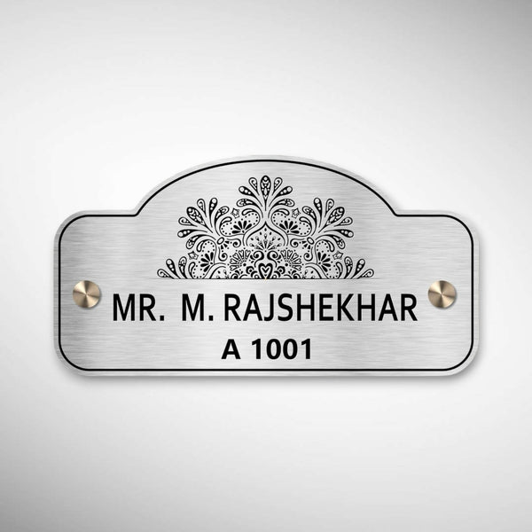 Stainless Steel Engraving Nameplate with Duco Paint | RAJSHEKHAR