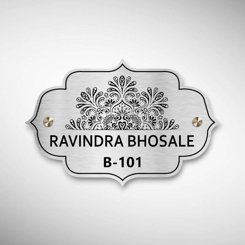 Stainless Steel Engraving Nameplate with Duco Paint | RAVINDRA BHOSLE