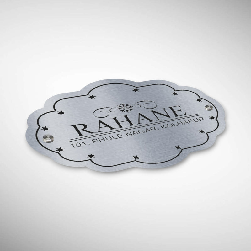 Customized Stainless Steel Letters Etched Nameplate | RAHANE