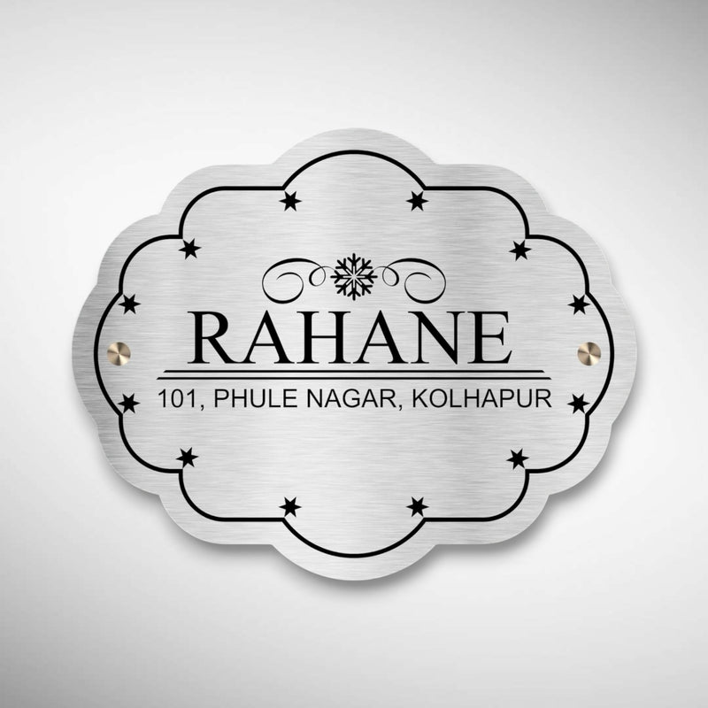 Customized Stainless Steel Letters Etched Nameplate | RAHANE