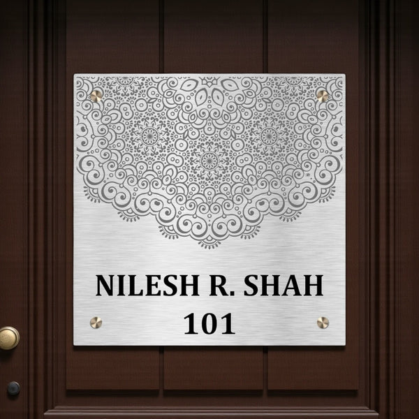 Stainless Steel Engraving Nameplate with Duco Paint | SHAH