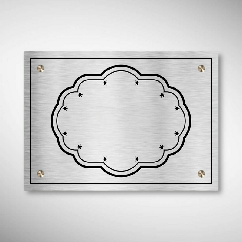 Stainless Steel Etched With Duco Paint Sharma Nameplate