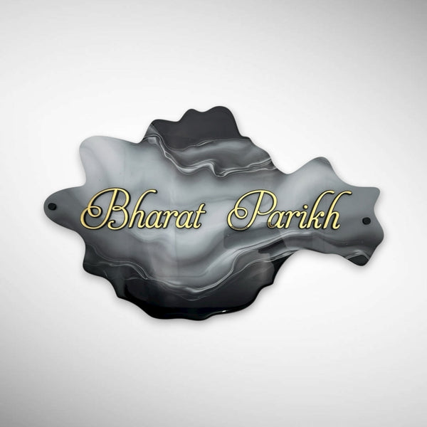 Dark and Light Shade Finished Acrylic Resin Nameplate | BHARAT PAREKH