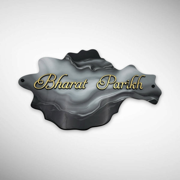 Dark and Light Shade Finished Acrylic Resin Nameplate | BHARAT PAREKH