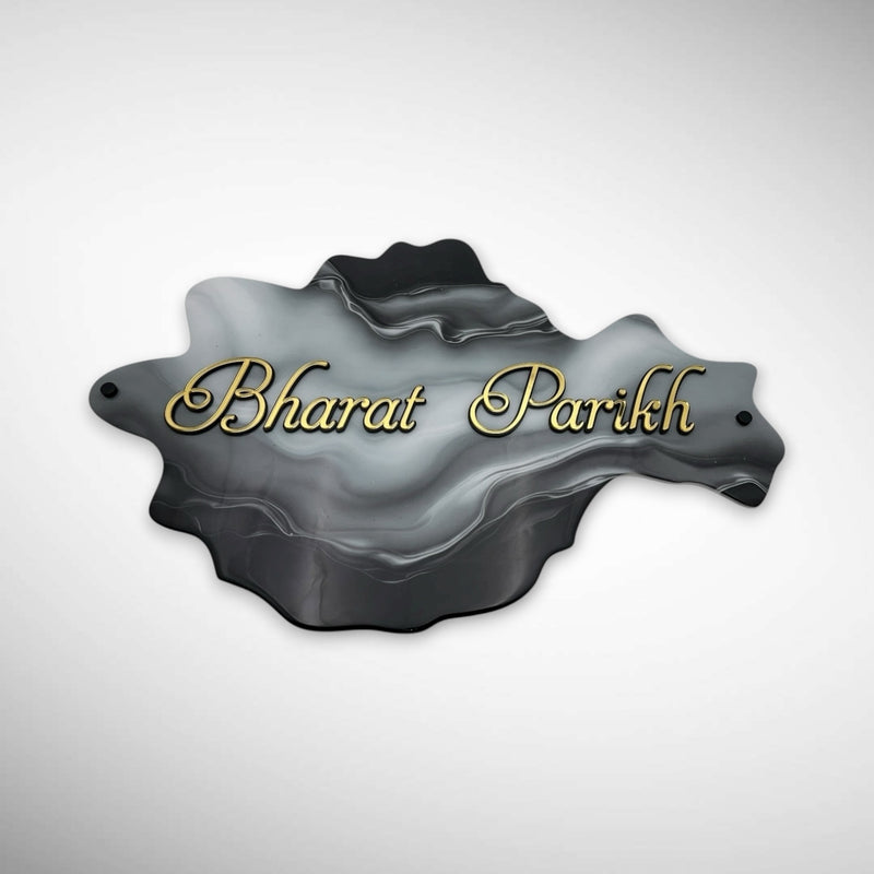 Dark and Light Shade Finished Acrylic Resin Nameplate | BHARAT PAREKH