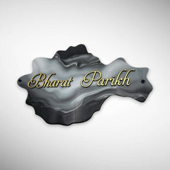 Dark and Light Shade Finished Acrylic Resin Nameplate | BHARAT PAREKH