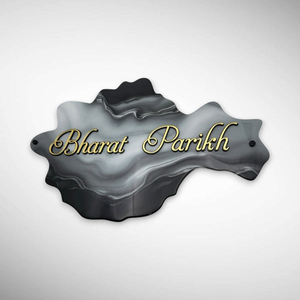 Dark and Light Shade Finished Acrylic Resin Nameplate | BHARAT PAREKH