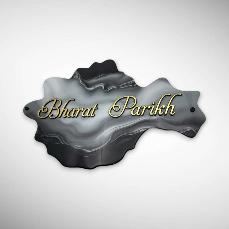 Dark and Light Shade Finished Acrylic Resin Nameplate | BHARAT PAREKH