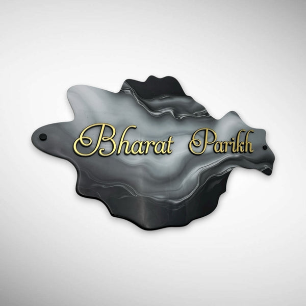 Dark and Light Shade Finished Acrylic Resin Nameplate | BHARAT PAREKH