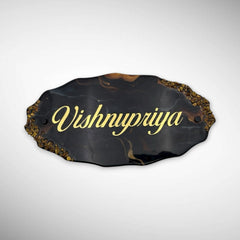 Dark colored Acrylic Resin Nameplate | VISHNUPRIYA