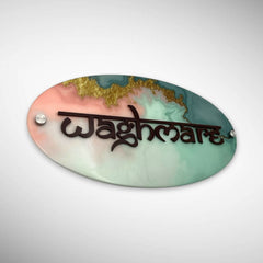 Oval shape Acrylic Resin Nameplate | WAGHMARE