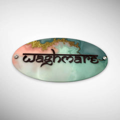 Oval shape Acrylic Resin Nameplate | WAGHMARE