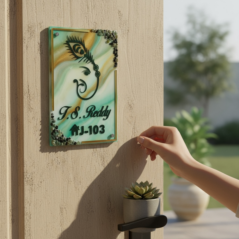 Multicolored Acrylic Resin Nameplate | REDDY