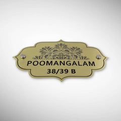 Durable Brass SS Nameplate Engraving