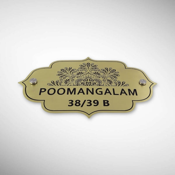Durable Brass SS Nameplate Engraving