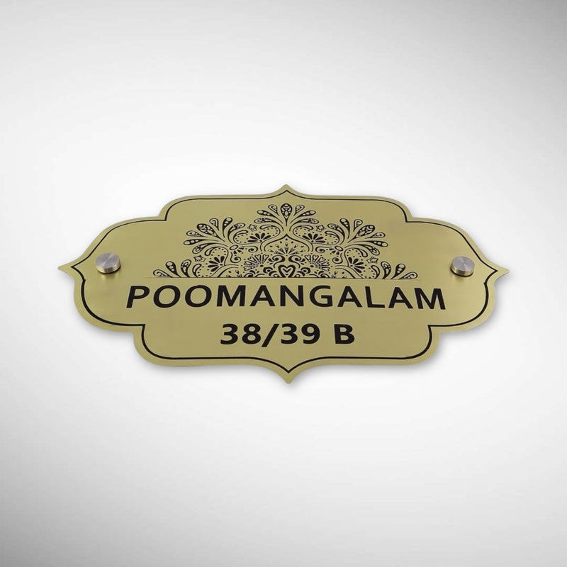 Durable Brass SS Nameplate Engraving
