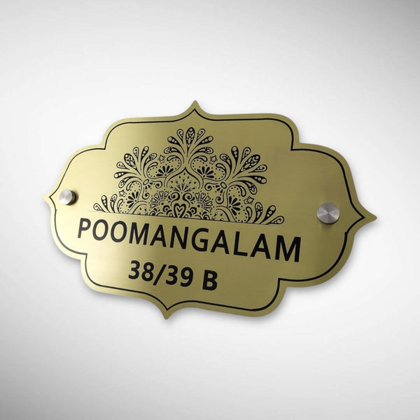 Durable Brass SS Nameplate Engraving
