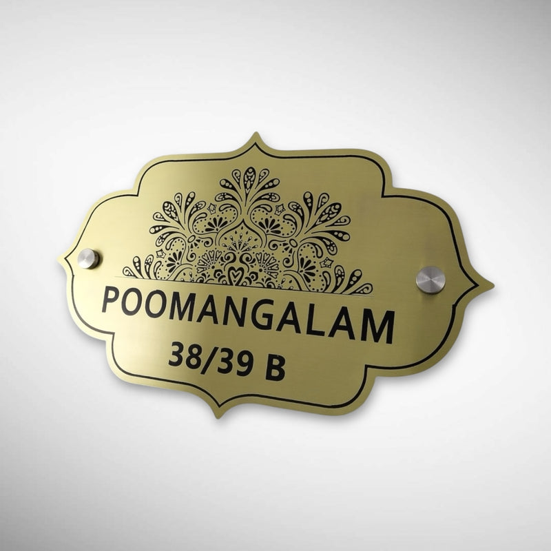 Durable Brass SS Nameplate Engraving