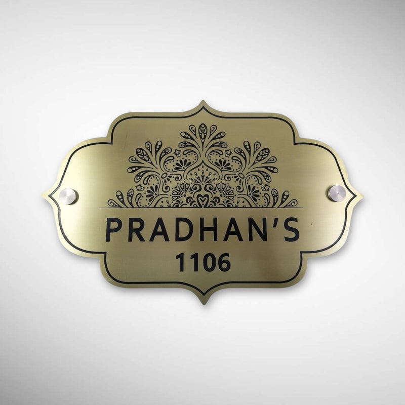 Durable Brass SS Nameplate Engraving